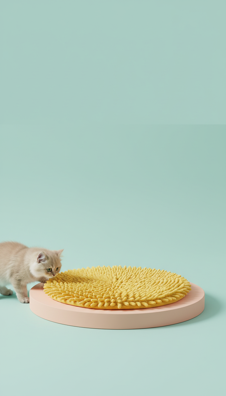 Feeding Mat Sunny Yellow Plush